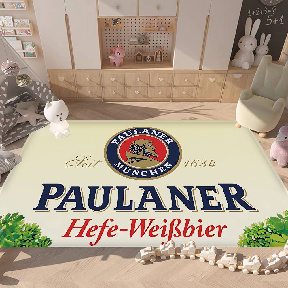 Niemieckie Piwo Paulaner Dywanik do Przedpokoju Zmywalny Antypoślizgowy Dywanik do Salonu Strefa Sofa Krzesła Dywanik Kuchenny Wycieraczka Dywanik