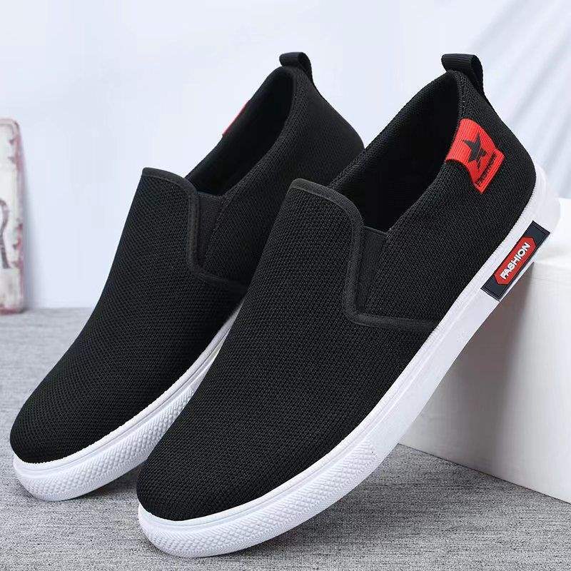 

Нескользящая и износостойкая подошва Оксфорд, старые тканевые туфли Норт, дышащие и мягкие, ленивые, надеваются одним движением, грязеотталкивающие, кеды 44