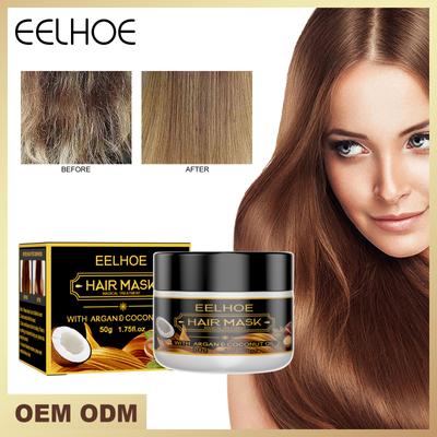 Coconut Oil Hair Treatment Mask Curly Hair Lofting Cream Effectively Repair Damaged Dry Hair Nourish Restore Soft Hair