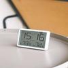 Ultra Thin Sleek Digital Alarm Clock LCD Temperature Humidity Monitor Silent Desk Clock for Bedroom Living Room
