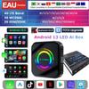 Android 13 QCM6225 Wireless Carplay LED TV Box Wireless Android Auto 8G 128G Ai Box Smart Video Adapter For IPTV Netflix Youtube