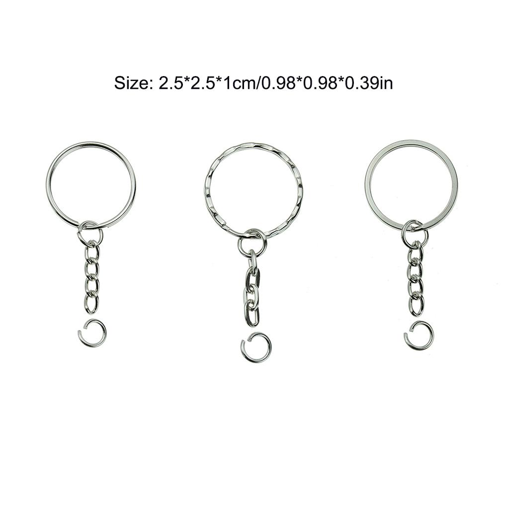 Key Chain Rings Screw Locking Hook Metal Link Ple Long Round Hanging Loops Tag Decoration Keepers Jewelry Accessories