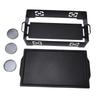 BBQ Grill Black Stainless Steel Commercial Barbecue Grill with Anti Stick Pan Alcohol Dishes for Tea Light Candles