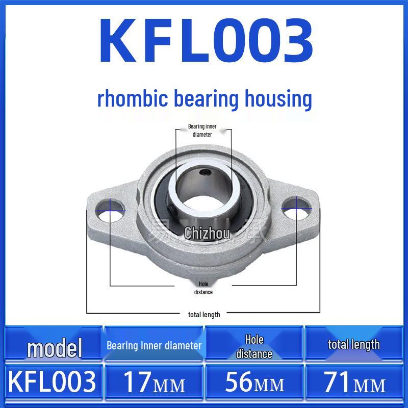 Zinc Alloy Diamond Flange Bearing KFL Series: KFL08, KFL000-KFL006