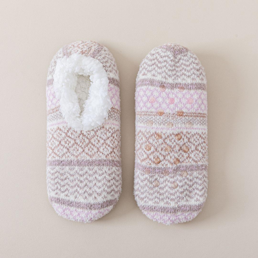 

Unisex Winter Non-Slip Lambswool Socks - Extra Thick Indoor Snow Covers One Size