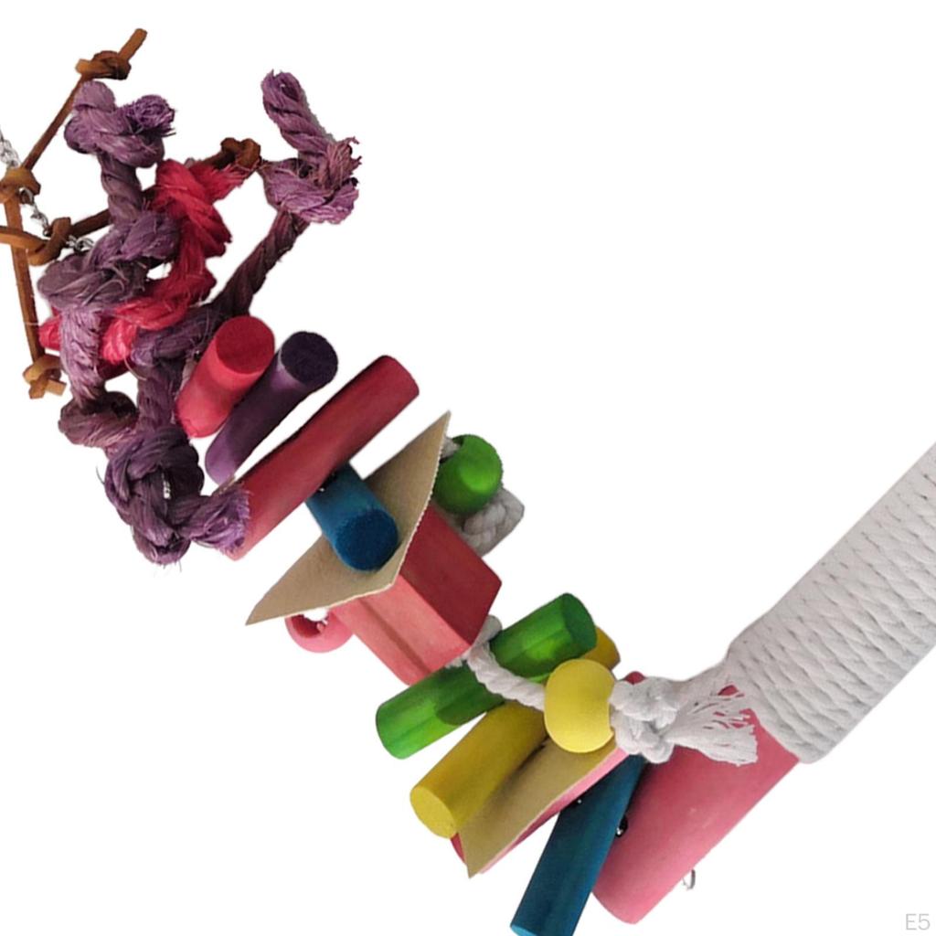 ing Toy Bite Resistance Cage Hanging s Macaws Small Parakeets Encourages Foot Exercise
