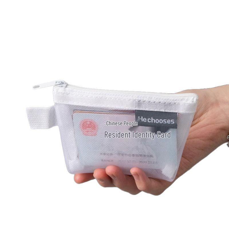 Mini Mesh Zipper Pouch: Portable Coin Purse, Lipstick & Card Holder