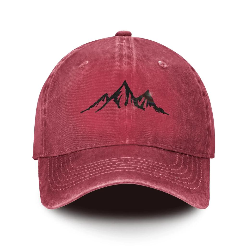 Berg Baseballkappen Weich Herren Baumwolle Ballcap Minimalistischer Stil Outdoor Sport Täglich Damen Kappe