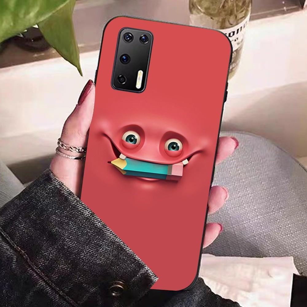 3D Funny Face Phone Case For Huawei P 8 9 10 20 30 40 50 Pro Lite Psmart Honor 10 lite 70 Mate 20lite