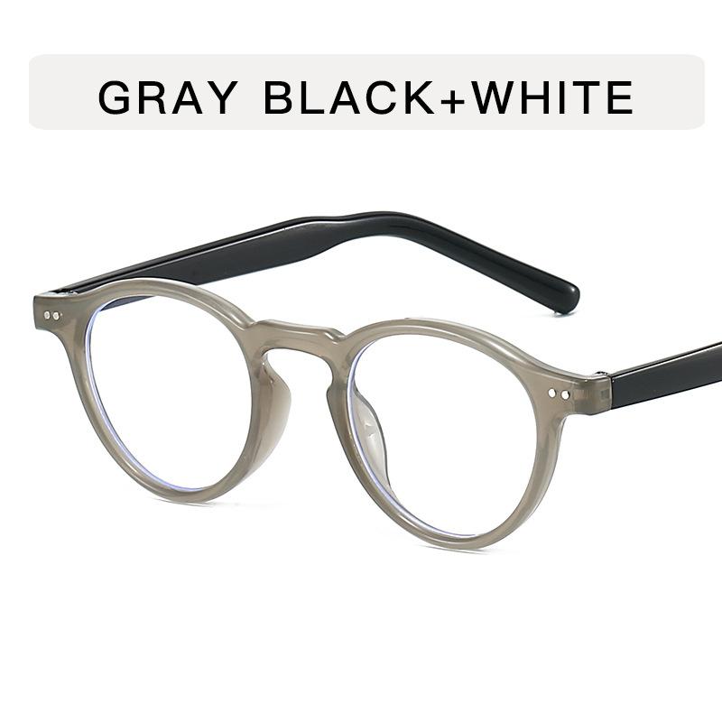 

Очки с заклепками, круглые оправы, очки для женщин с защитой от синего света, корейские стильные мужские оправы для очков