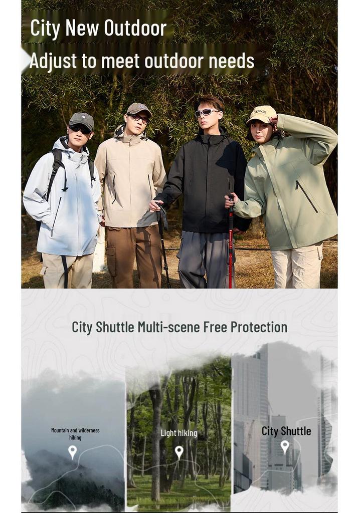 Men's and Women's Spring/Autumn Outdoor Waterproof Windbreaker