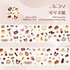 Journal GO 5x200cm Kawaii Simple Doodle Tape Sticker for Journaling Greeting Cards Scrapbooking Journal DIY Cute Mini Stickers