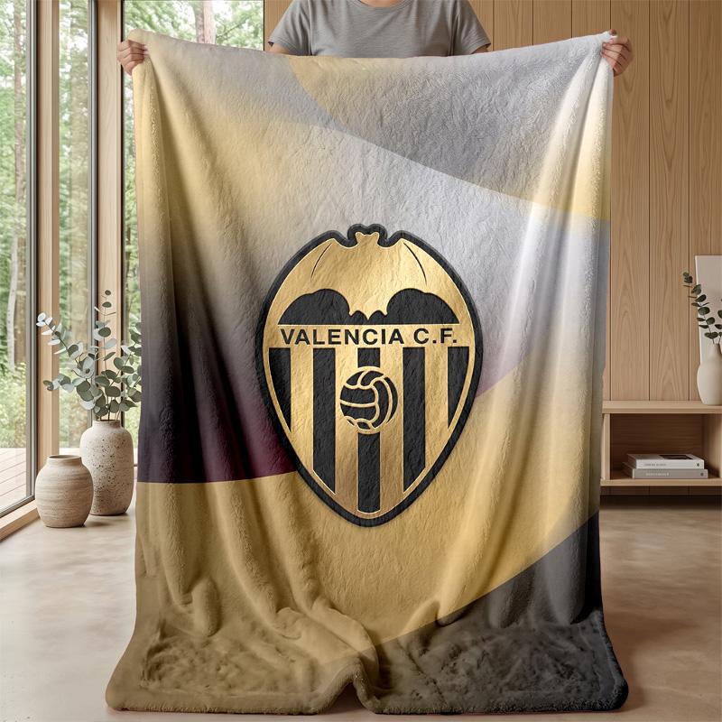 Valencia FC Soft Flannel Fleece Blanket Lightweight Cozy Warm Throw Blanket For Sofa Bed Home Decor