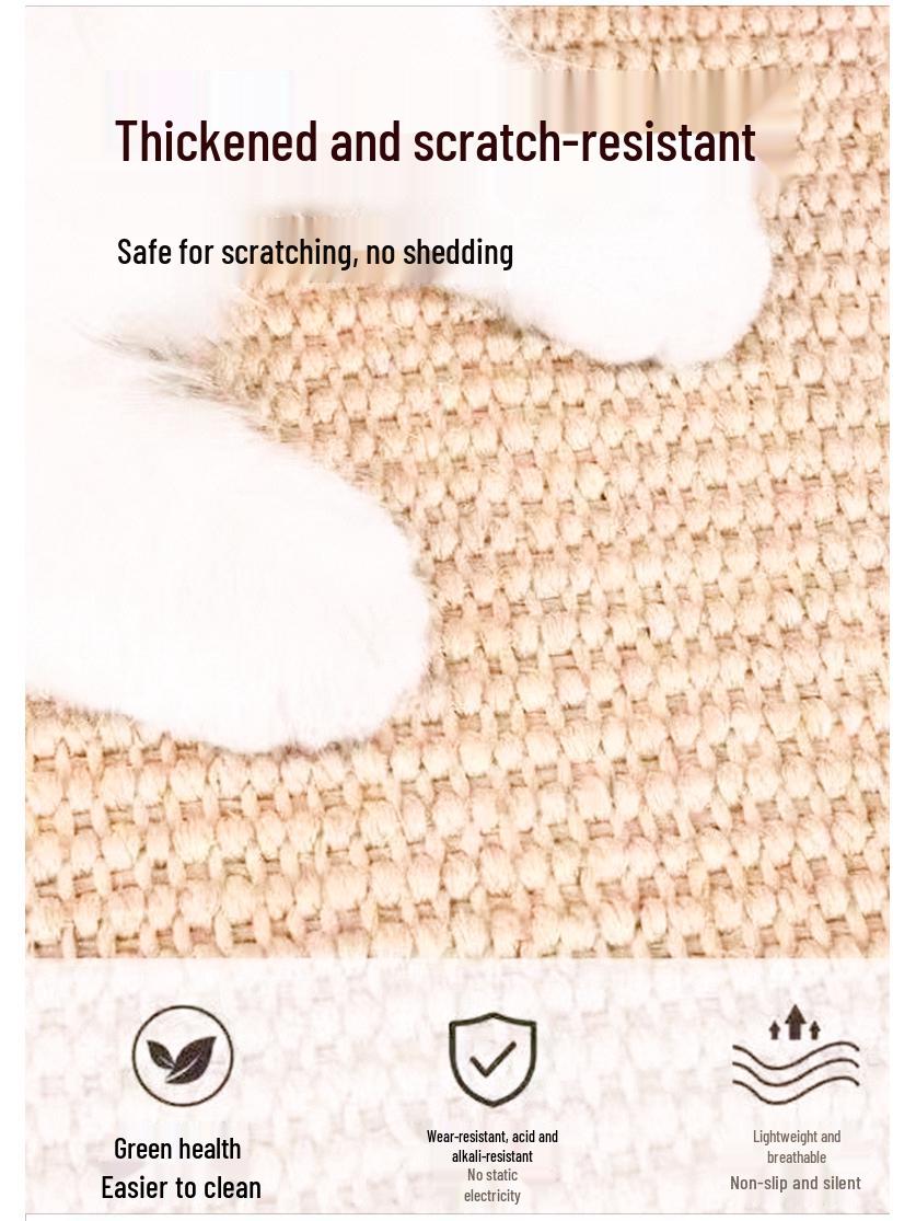 

L-Shaped Sisal Cat Scratching Post: Durable Solid Wood Cat Tree with Removable Toys Individual Box Packaging