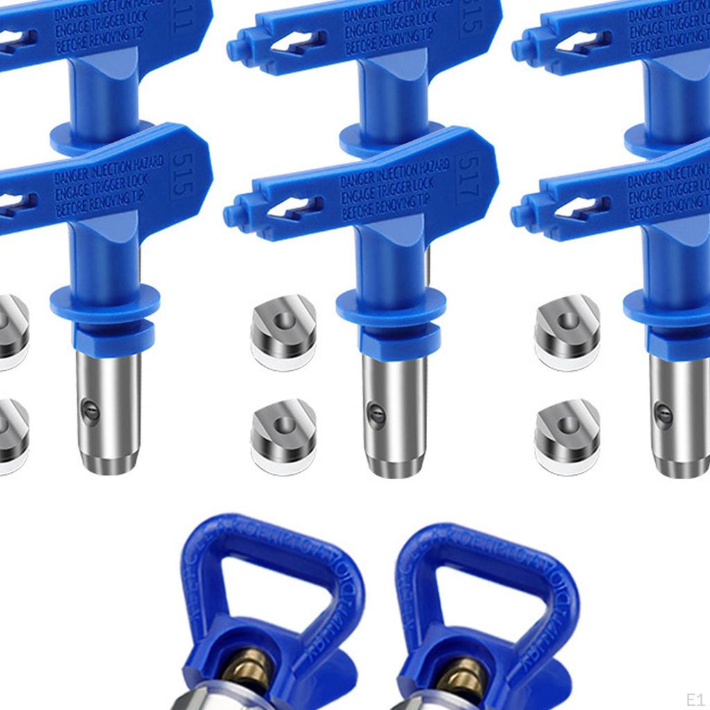 6 Pieces Reversible Spray Tip and Nozzle Guards, Airless Paint Sprayer Tips Power Tools for Homes,