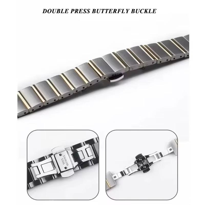 18mm Stainless Steel Strap For Huawei Watch GT6-5-4 41mm Metal Women High-end Band For Huawei Watch 5/GT5Pro 42mm Xiaomi S4 41mm