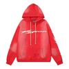 Mens Womens Oversized Hooded Sweatshirt Streetwear Vintage Washed Cotton Pullover Casual Long Sleeve