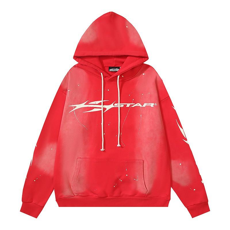 Mens Womens Oversized Hooded Sweatshirt Streetwear Vintage Washed Cotton Pullover Casual Long Sleeve