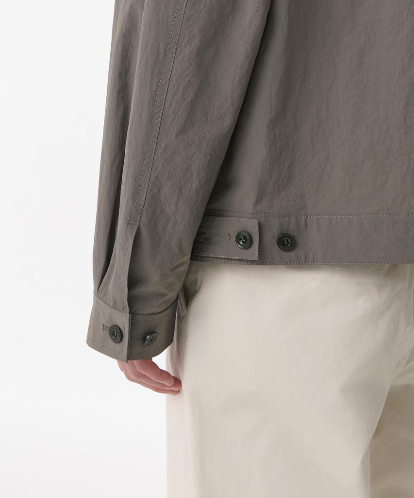 Musinsa Standard Nylon Crease Double Pocket Zip-Up Jacket [Khaki Grey]