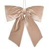 Velvet Bow Hanger 50 X 40cm Taupe