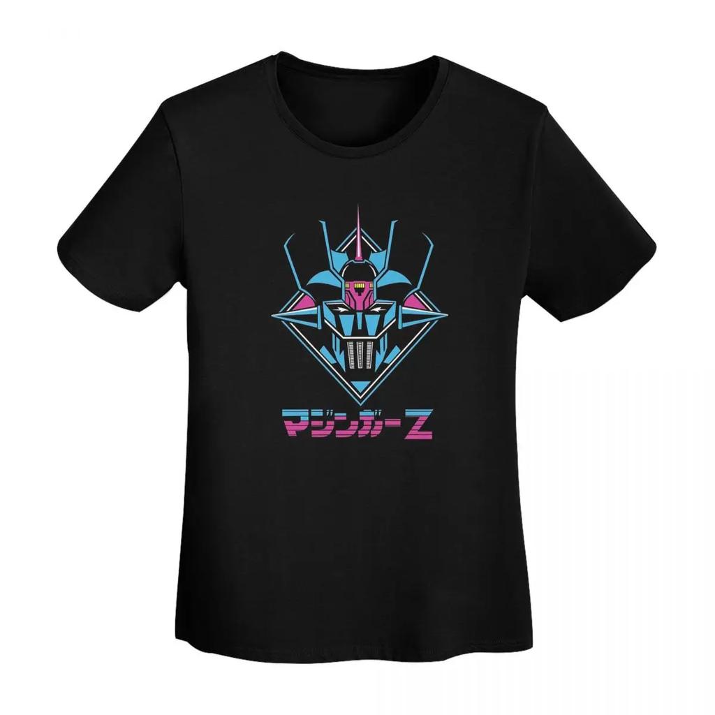 Mazinger Z Goldorak Actarus Grendizer Mask TShirt Women Short Sleeve T Shirts Round Neck Clothing Cotton Summer Tees Streetwear