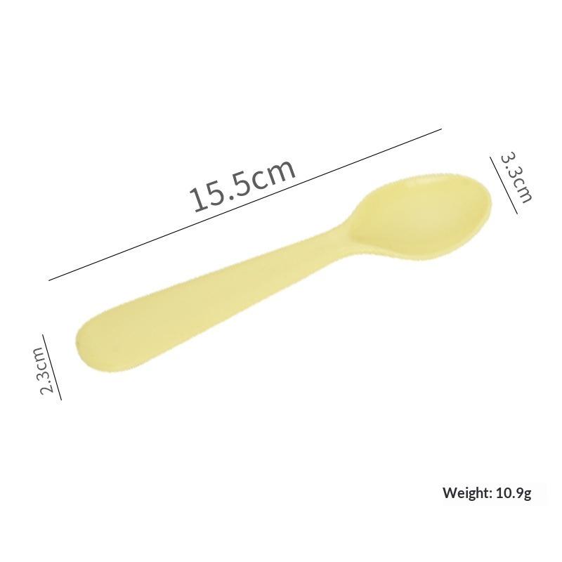 1/2/4Pcs Simple Children Tableware Plastic Baby Feeding Spoon Toddler Training Eating Utensils For Dessert Fruit