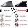 Shark Fin Antenna Universal Car Radio FM/AM Signal Amplifier Decorative Roof Aerial Base Sticker for SUV Sedan Auto Tuning