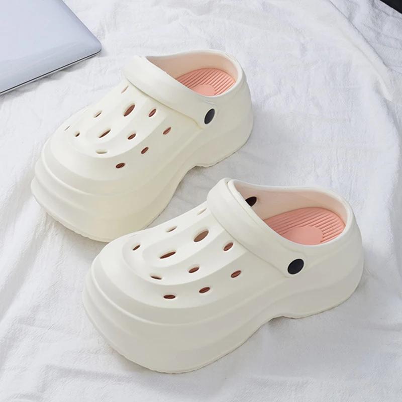 Fashion Rimocy 2025 New Womens Platform Clogs Sandals Thick Bottom Eva Garden Shoes Woman Summer Outdoor Non Slip Beach Sandalias Mujer
