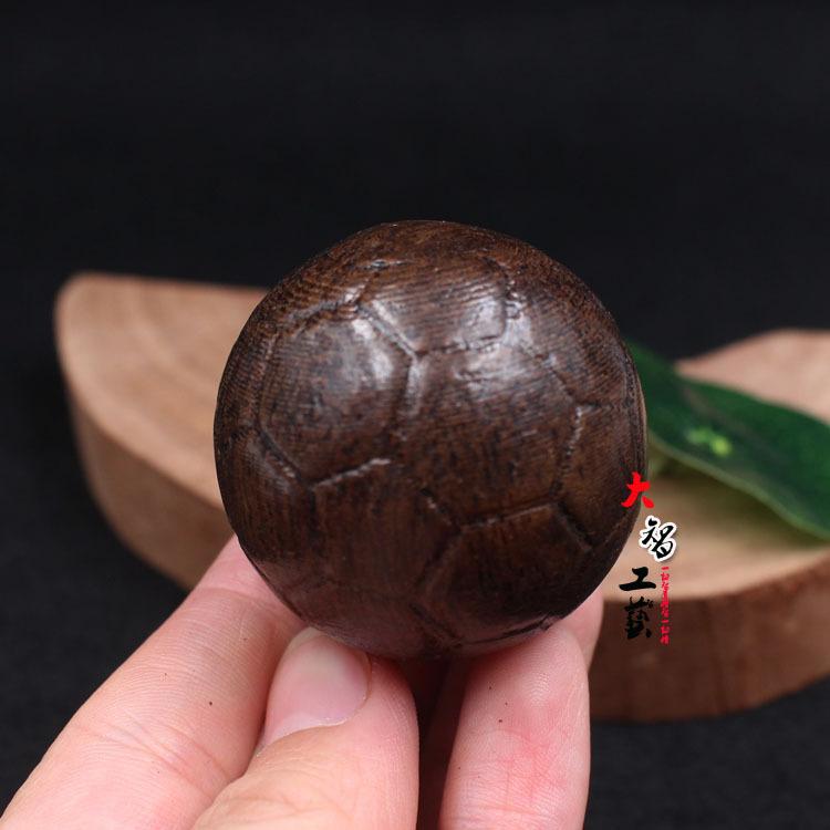 Adlerholz Walnuss Fitnessball Handball Adlerholz Ornamente Leder Schwarz Handwerk Griff