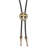 Bolo Tie för Män Western Cowboy Stil Slips med Ihålig Kors Spänne Dekorationer Kostymtillbehör