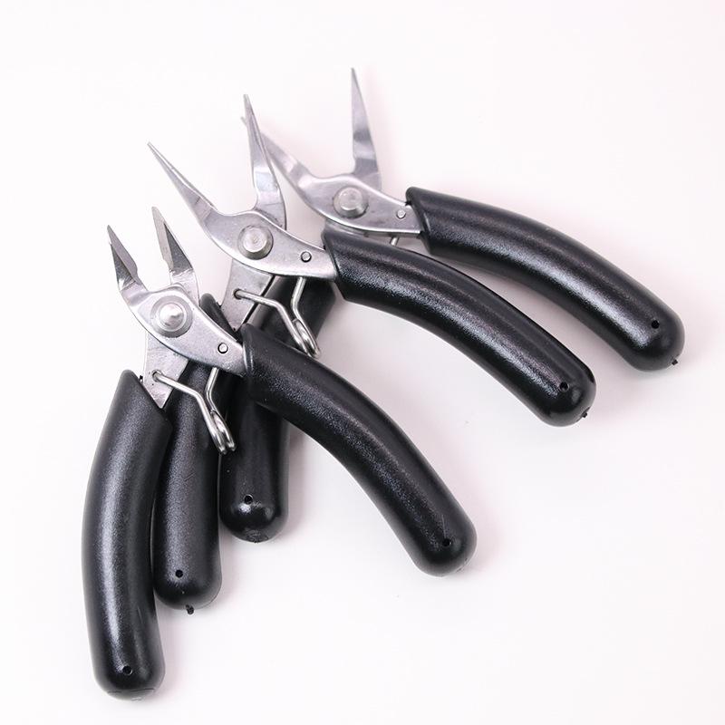 DIY Wire Wrapping Jewelry Tools: Mini Stainless Steel Fine Pointed Pliers, Round Nose, Diagonal Cutting