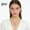 Faux Pearl Necklace And Earrings 1 Set Wedding Jewelry Women