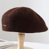 Hat lady autumn and winter wool cap British style retro fashion versatile temperament simple casual hat tide