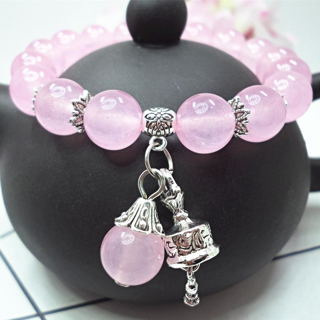 Original crystal bracelet chalcedony stone pendant bracelet women's style women's jewelry handmade beaded hand jewelry