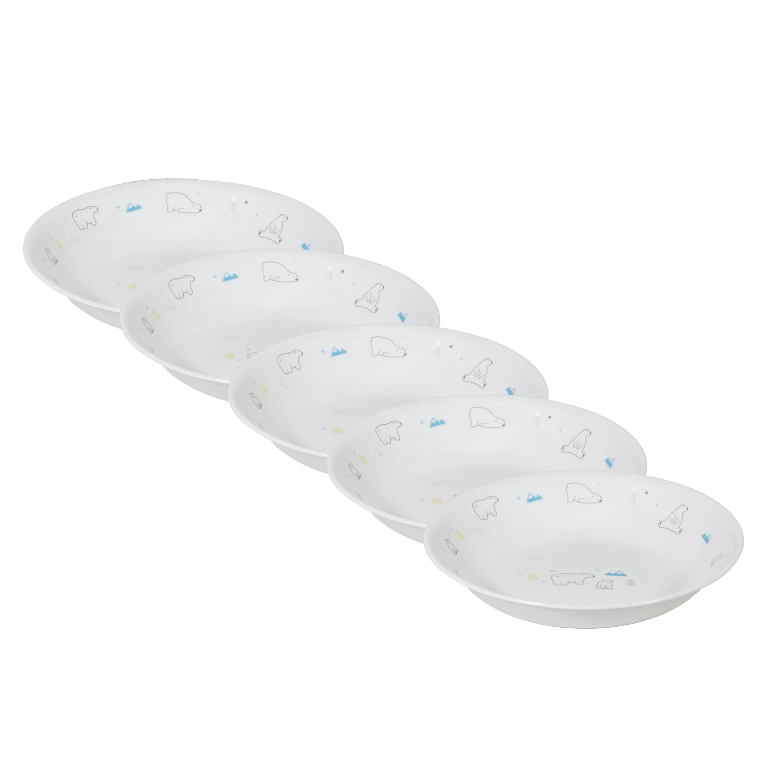 

Pearl Metal Corelle Outer Diameter x Height Polar Deep Set of Plates, Dish, 21.5 4cm, Shatter-Resistant, Lightweight, Microwave-Safe, Oven-Safe,