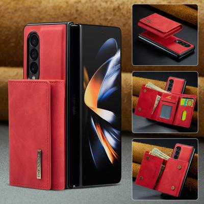 Kartenfach Ständer Leder Funda Hülle Für Samsung Galaxy Z Fold 4 5g Fold4 Fold3 Fold 3 S20 Fe S22 Plus S21 S23 Ultra