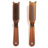 Amber Folding Comb with Boar Bristle Design Portable Travel Hair Comb BH09
