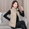 New Winter Cotton Vest Short Versatile Cotton Horse Stand Collar Fashionable Loose Fashionable Cotton Vest Women's Jacket