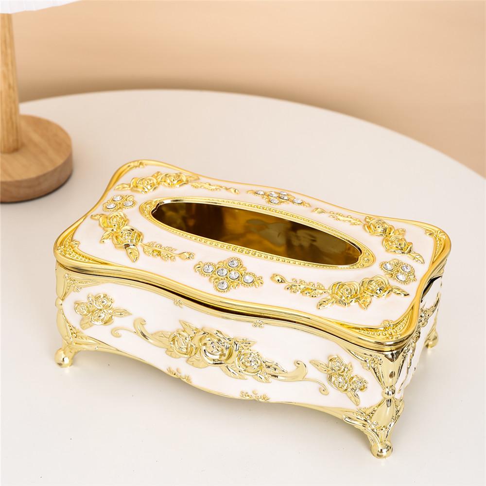 European style el desktop living room dining room home decoration tissue box acrylic waterproof toilet dustproof tissue holde