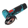 3in Angle Grinder Cordless Electric Grinding Tool 12V Handheld 1500mAh Light Weight Mini Grinder