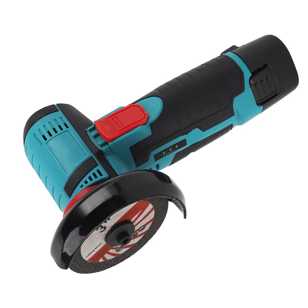 3in Angle Grinder Cordless Electric Grinding Tool 12V Handheld 1500mAh Light Weight Mini Grinder