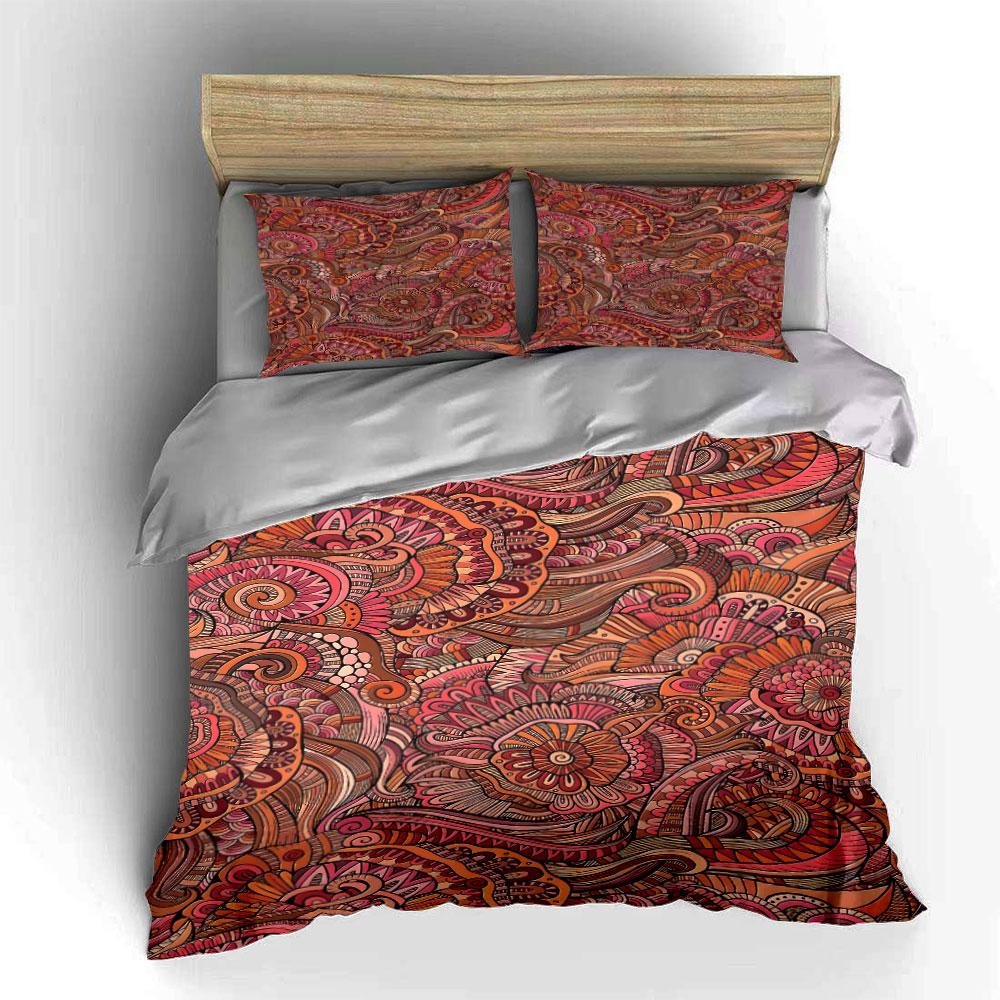 Floral and Paisley Swirls. Bedding Sets Duvet Cover Sets Duvet Covers Pillowcases(1 * Duvet Cover 2 * Pillowcases Without Duvet Insert)