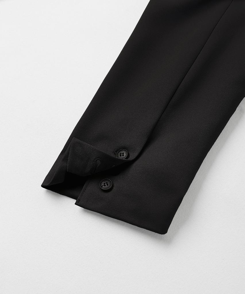 Topboy Essential Oversized Single Blazer Black
