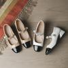 Fashion New French Retro Horse Street Buckle Square Head Shallow Mouth Thick Heel Mary Jane Women's Single Shoes In Autumn 2024
