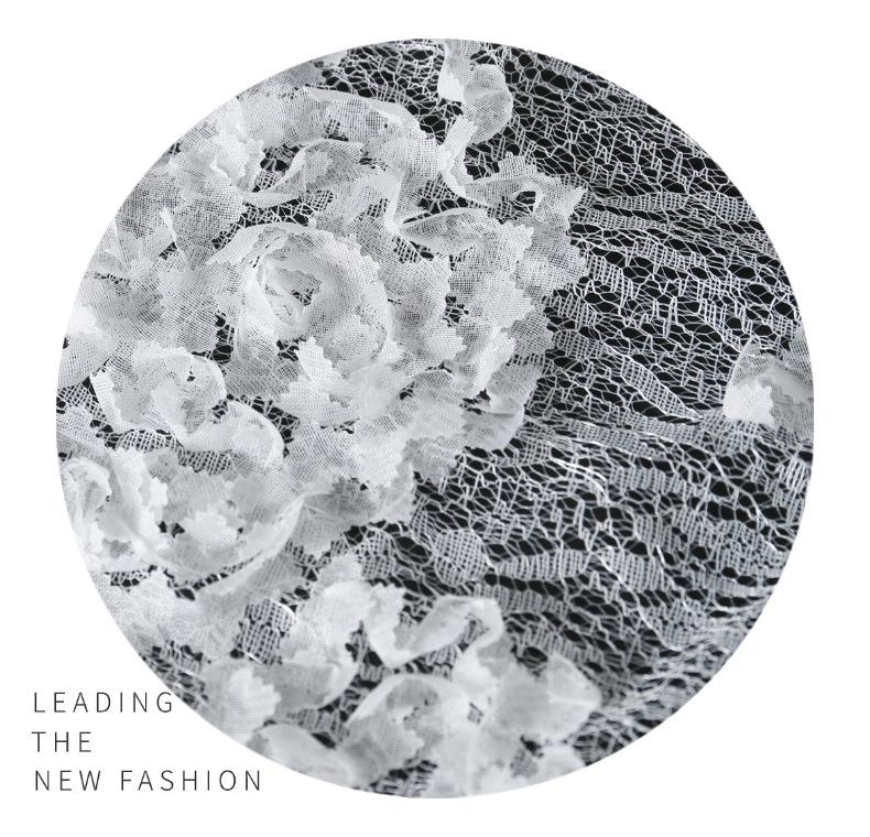 French 3D Petal Embroidery Lace Fabric for Wedding and Evening Gowns