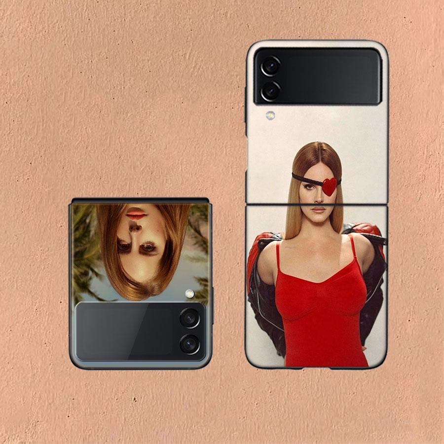 Singer Lana D-Del Rey Phone Case For Samsung Z Flip 6 7 5G Galaxy Z Flip 5 4 3 5G Cases Shockproof Hard Cover TPU