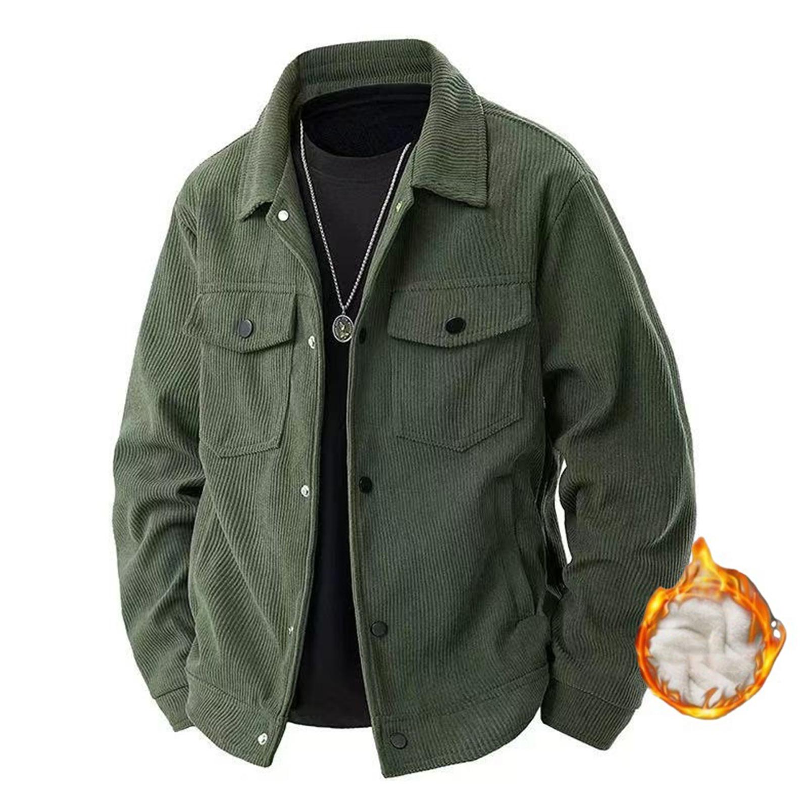 

Men s Solid Color Velvet Jacket Retro Trend Casual Versatile Lapel Workwear Top XL