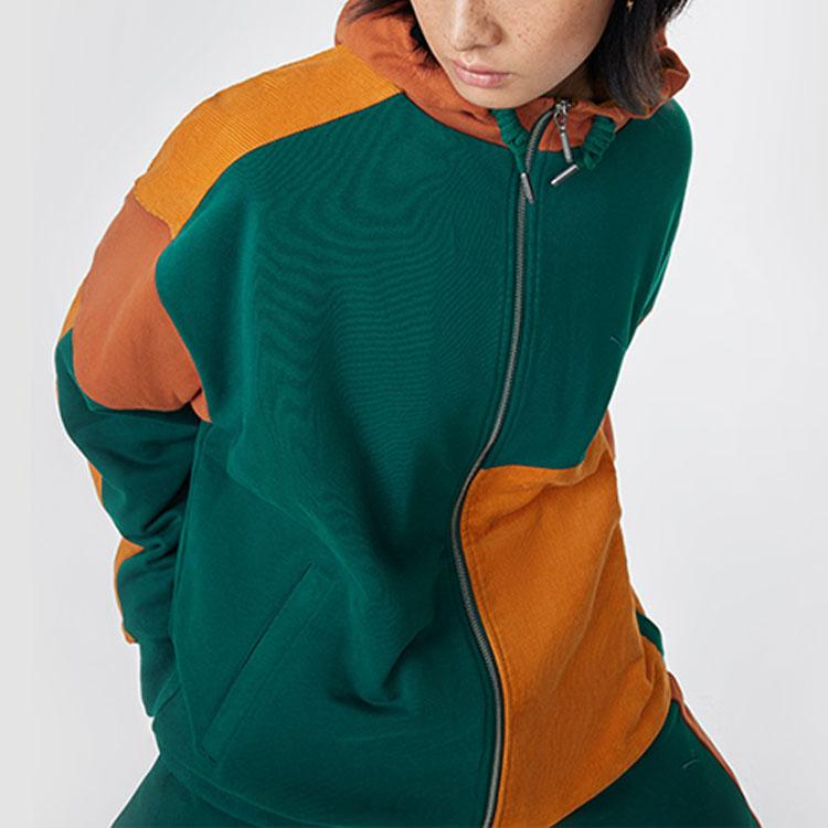 PUMA Select Mmq Series Colorblock Zip Hooded Jacket Unisex Jackets Green 539582-87