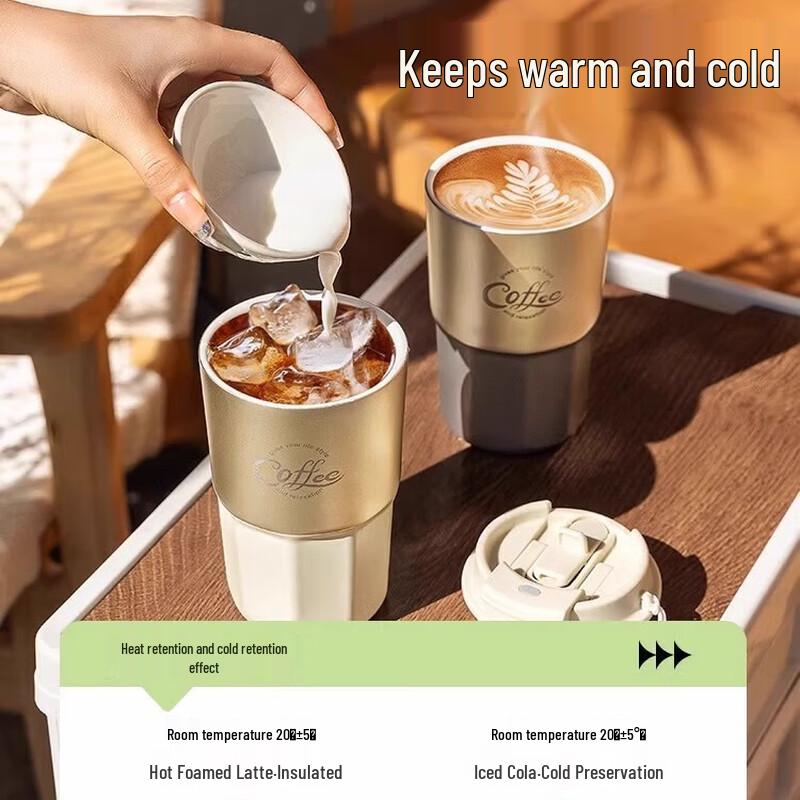 TAFUCO T2467 Ceramic Lined Thermal Coffee Mug, 460ml