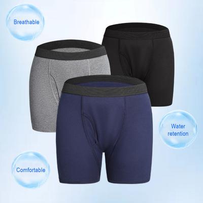Erkek İç Çamaşırı Sızdırmaz Boxer Külot Yaşlı Yatağa Bağımlı Hastalar İçin İdrar Geçirmez Pedli İç Çamaşırı Yıkanabilir Yeniden Kullanılabilir Külotlar